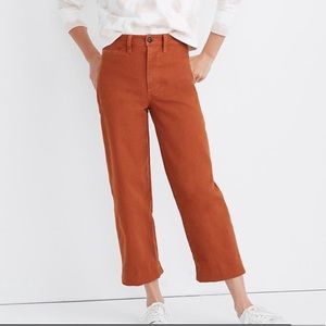 Madewell Slim Emmett Wide-Leg Cropped Pant